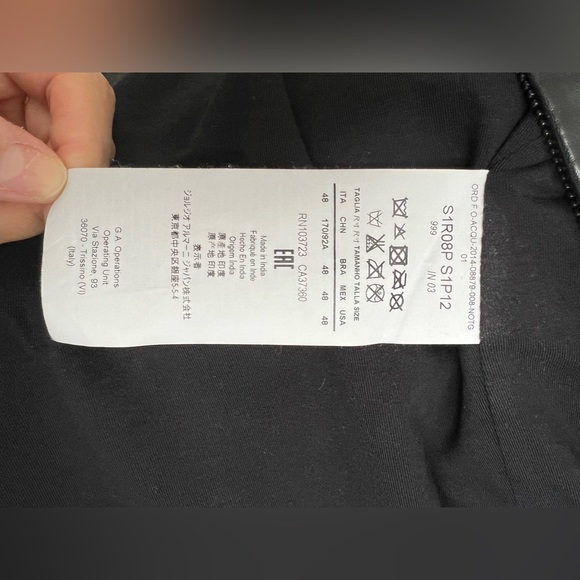 Emporio Armani leather jacket - Picture 6 of 8